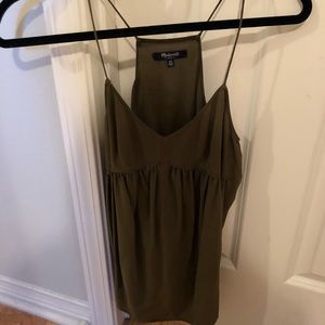 Army green madewell tank top